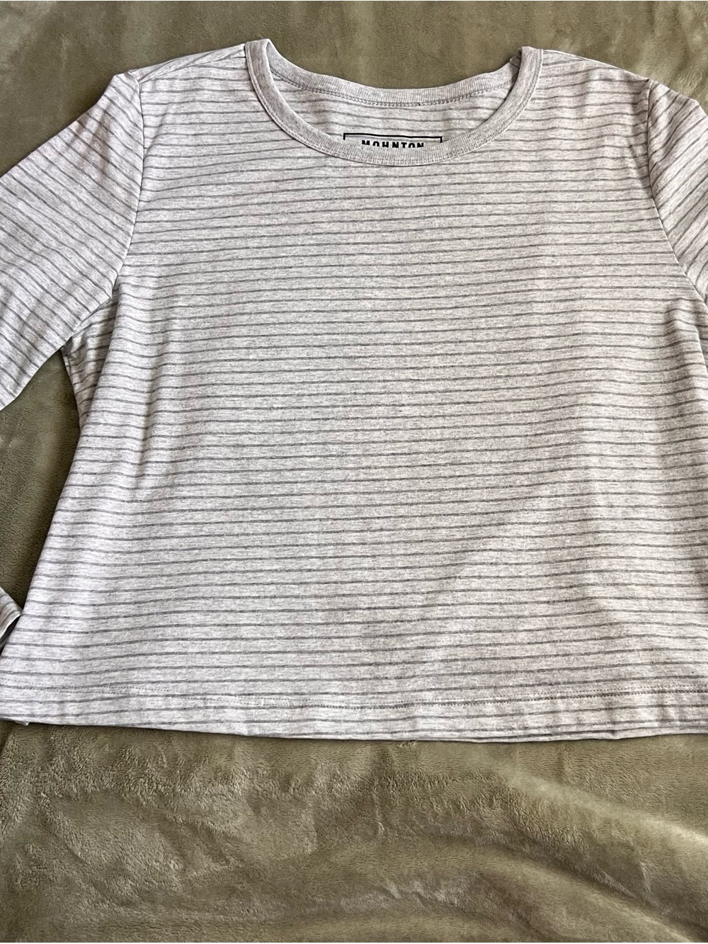 Mohnton Made Upcycled Cotton Blend Long Sleeve Tee